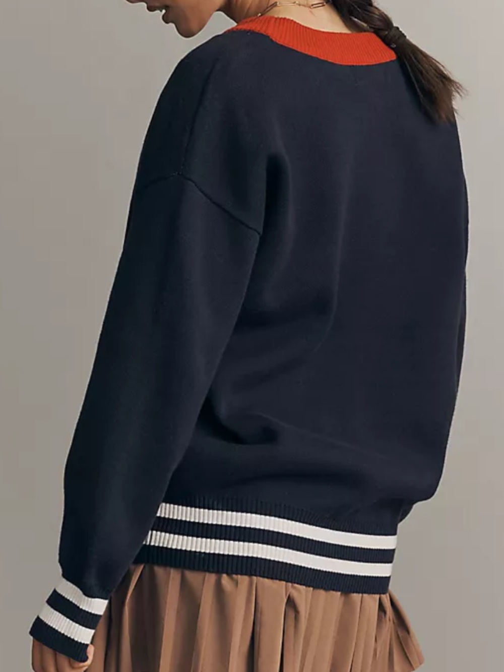 Anthropologie Daily Practice Sand Save Jumper size Medium Navy - Picture 4 of 10